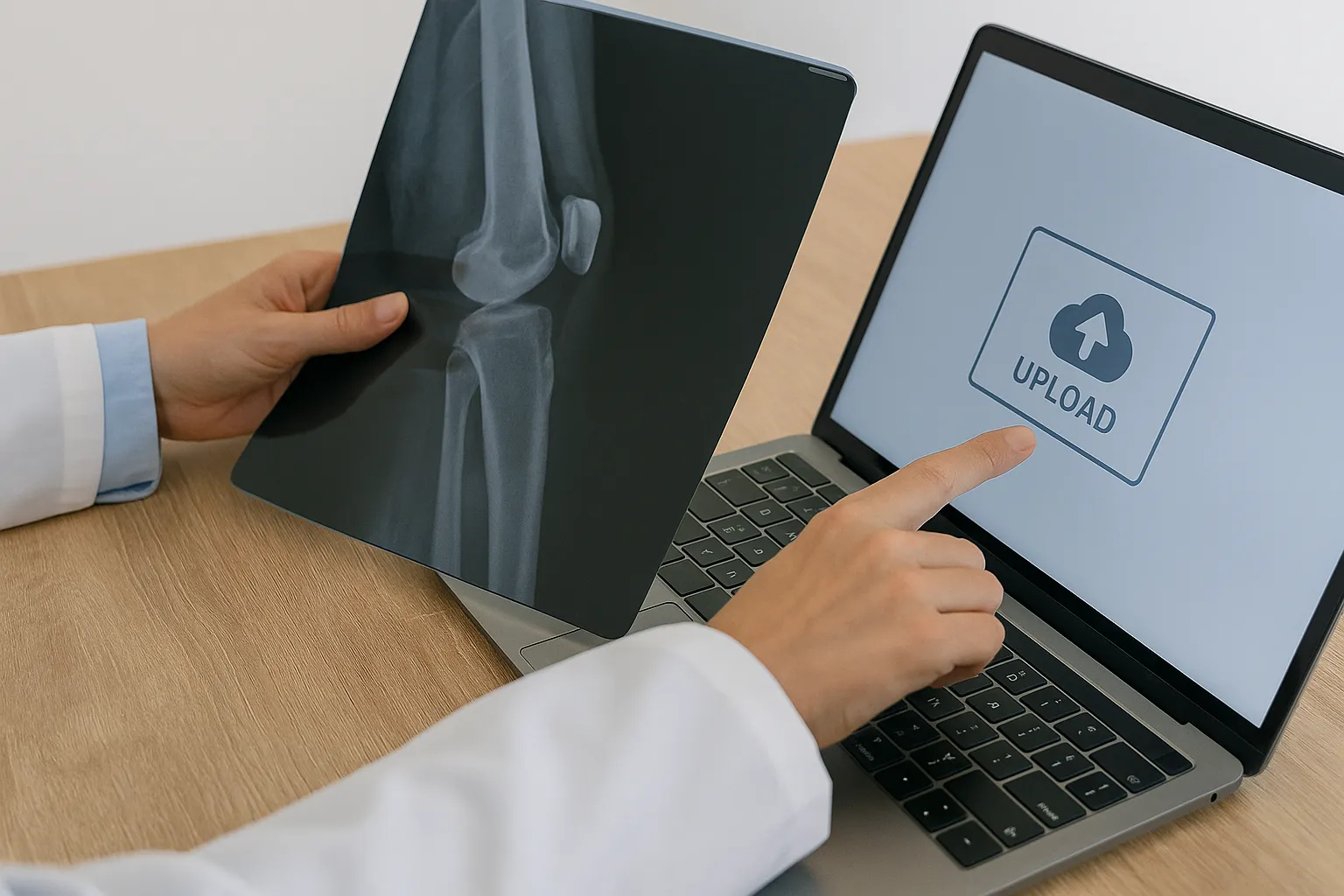 Envio de radiografia ortopédica